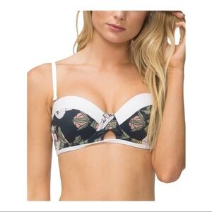 Tavik Blue Ombré Floral Emma Corsica Bikini Top